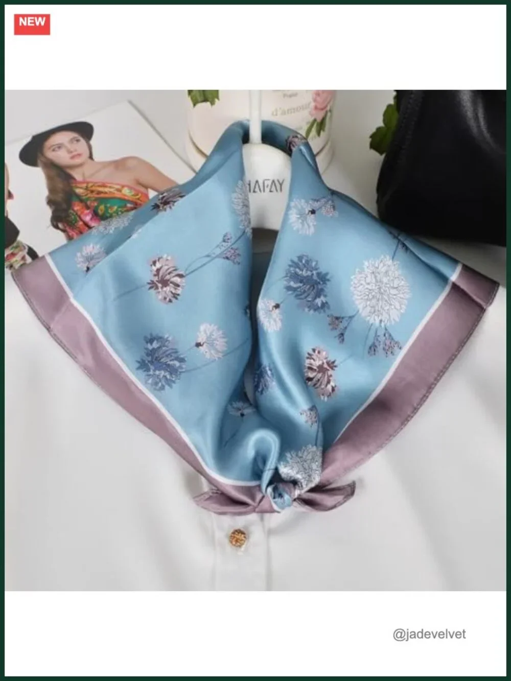 100% Mulberry Silk Neck Scarf 21
